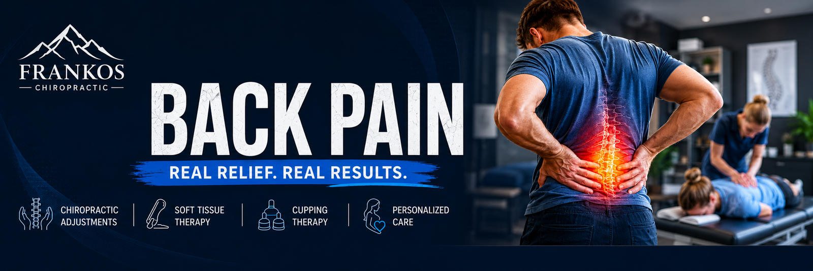 Back pain chiropractor in Smithfield Utah at Frankos Chiropractic serving Cache Valley
