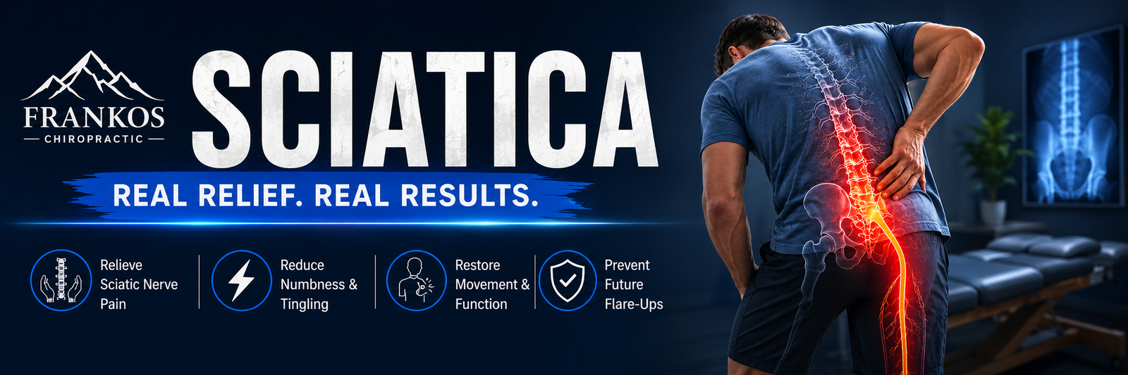 Sciatica chiropractor in Smithfield Utah at Frankos Chiropractic serving Cache Valley
