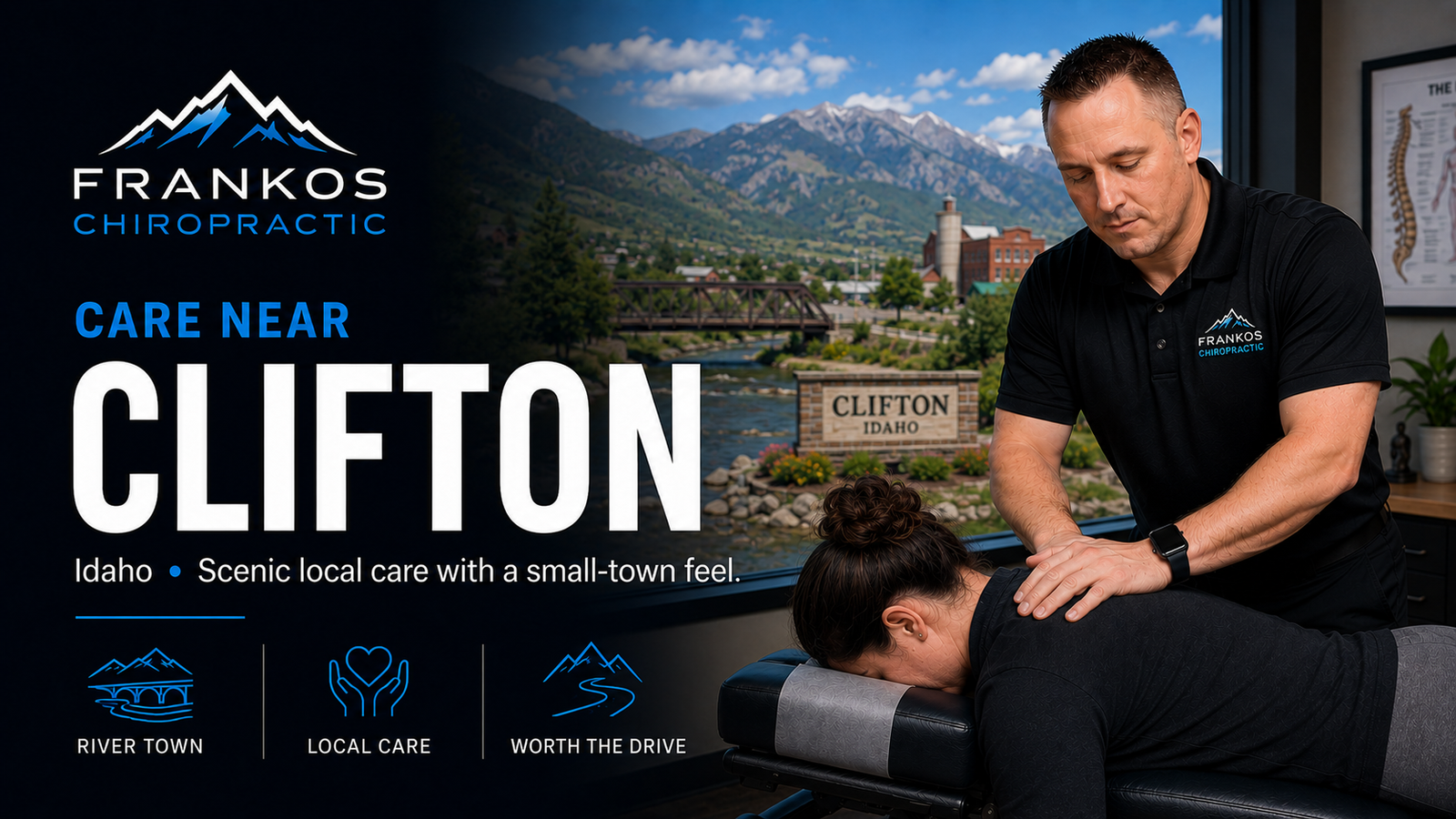 Chiropractic Care Near Clifton, Idaho at Frankos Chiropractic serving Clifton patients from Smithfield