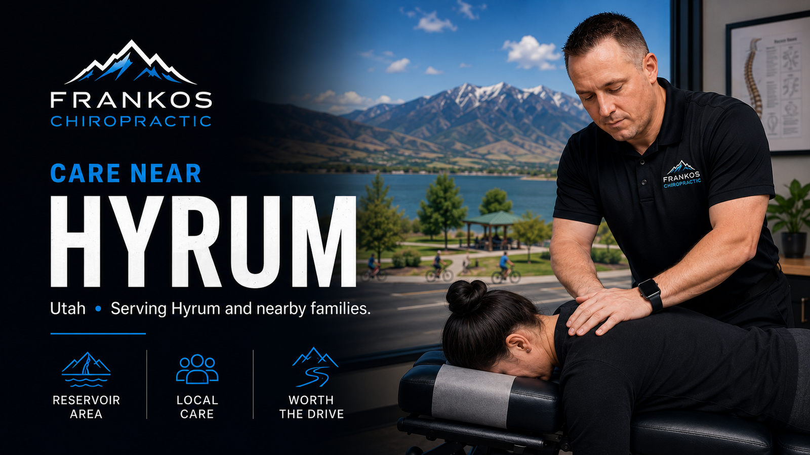 Chiropractic Care Near Hyrum, Utah at Frankos Chiropractic serving Hyrum patients from Smithfield