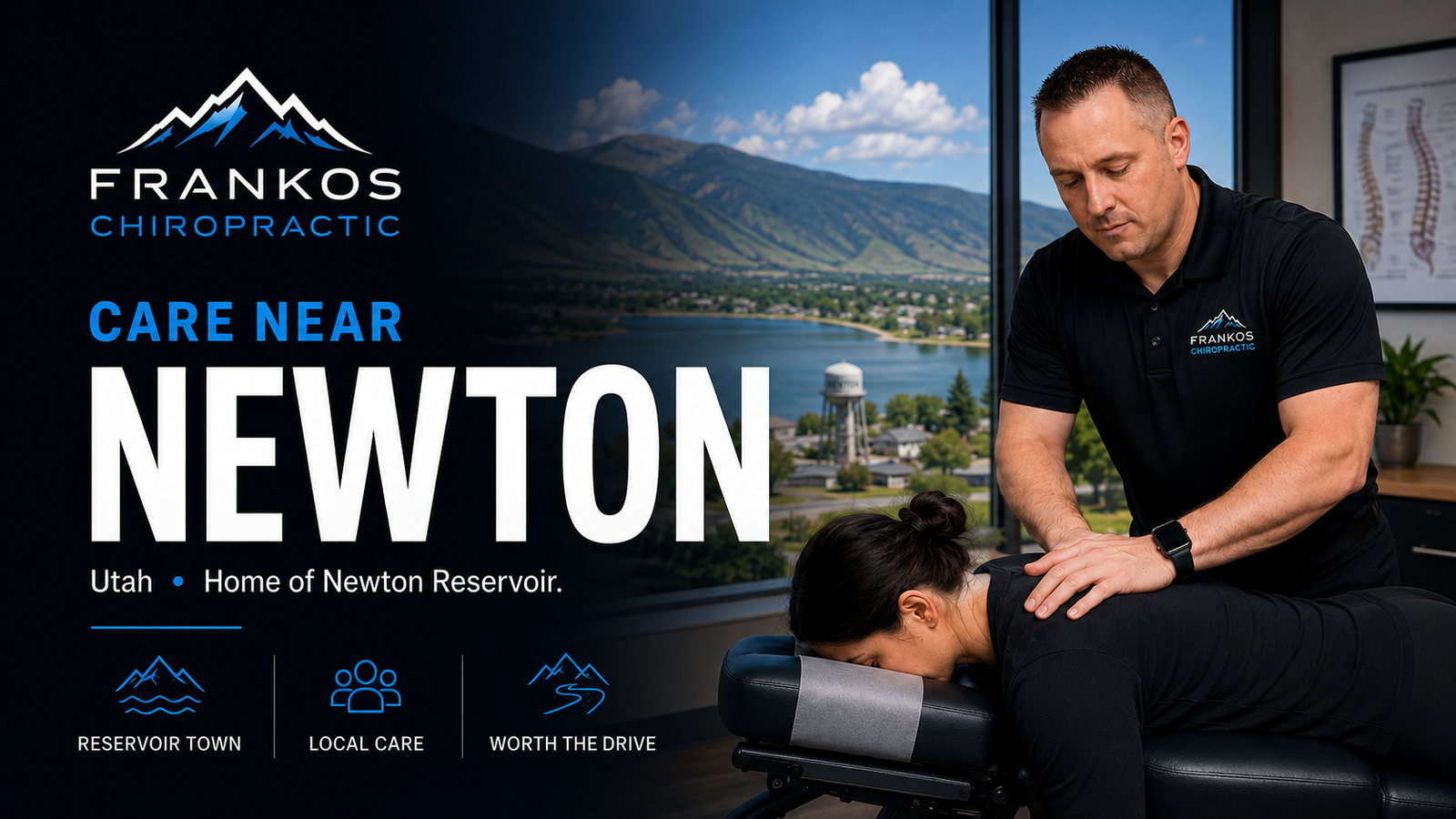 Chiropractic Care Near Newton, Utah at Frankos Chiropractic serving Newton patients from Smithfield