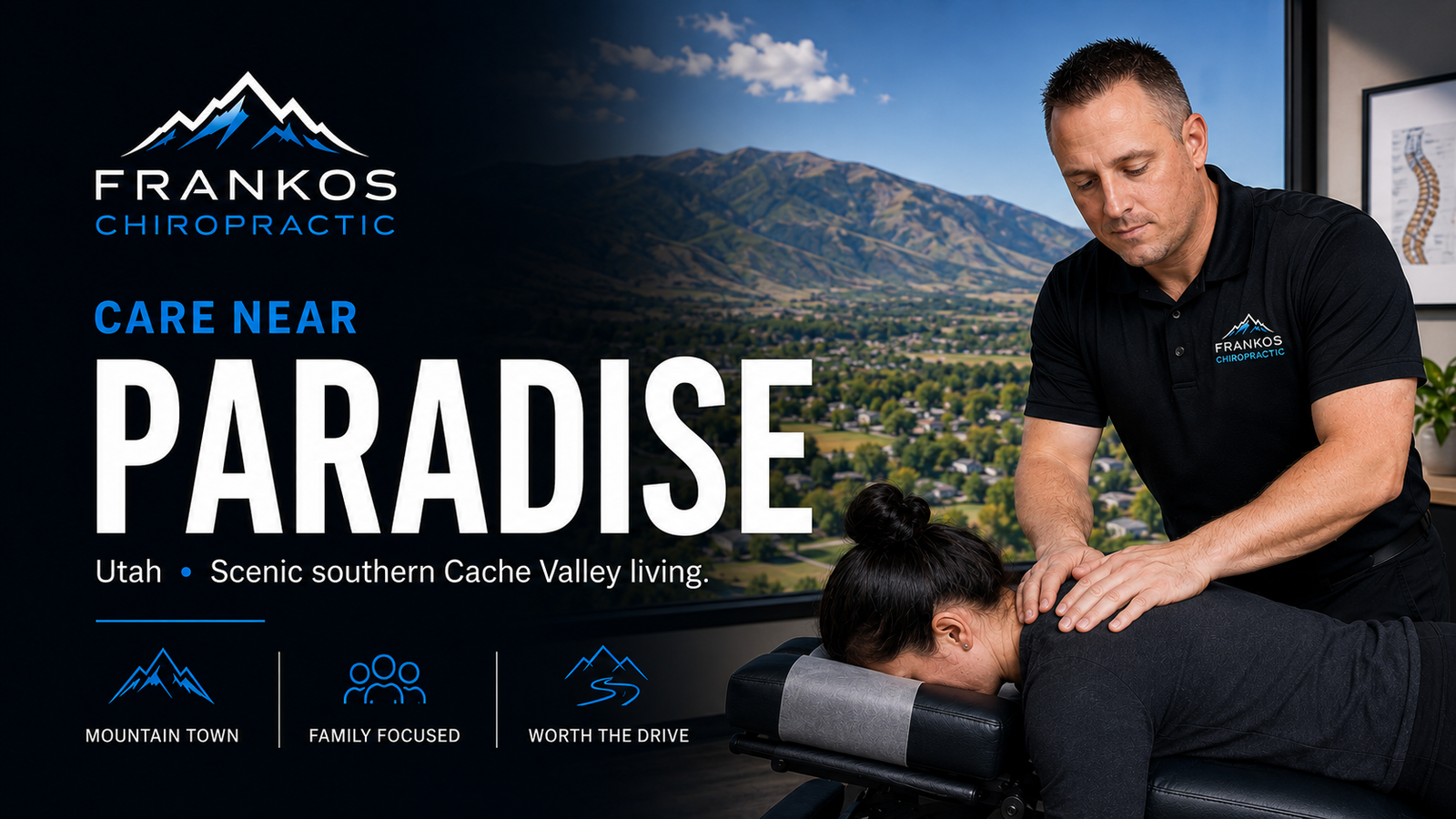 Chiropractic Care Near Paradise, Utah at Frankos Chiropractic serving Paradise patients from Smithfield