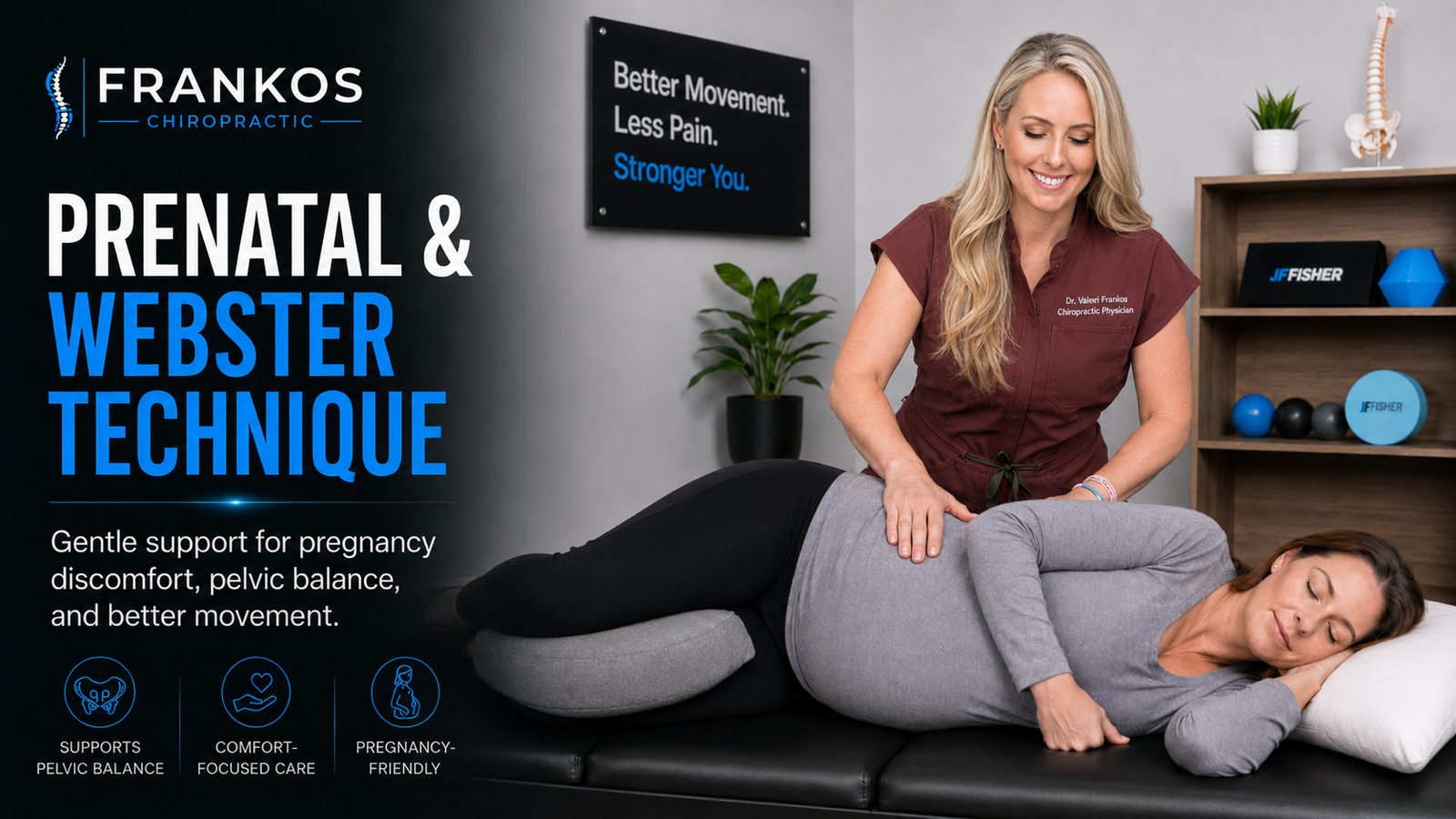 Pregnancy chiropractic care and Webster focused care at Frankos Chiropractic