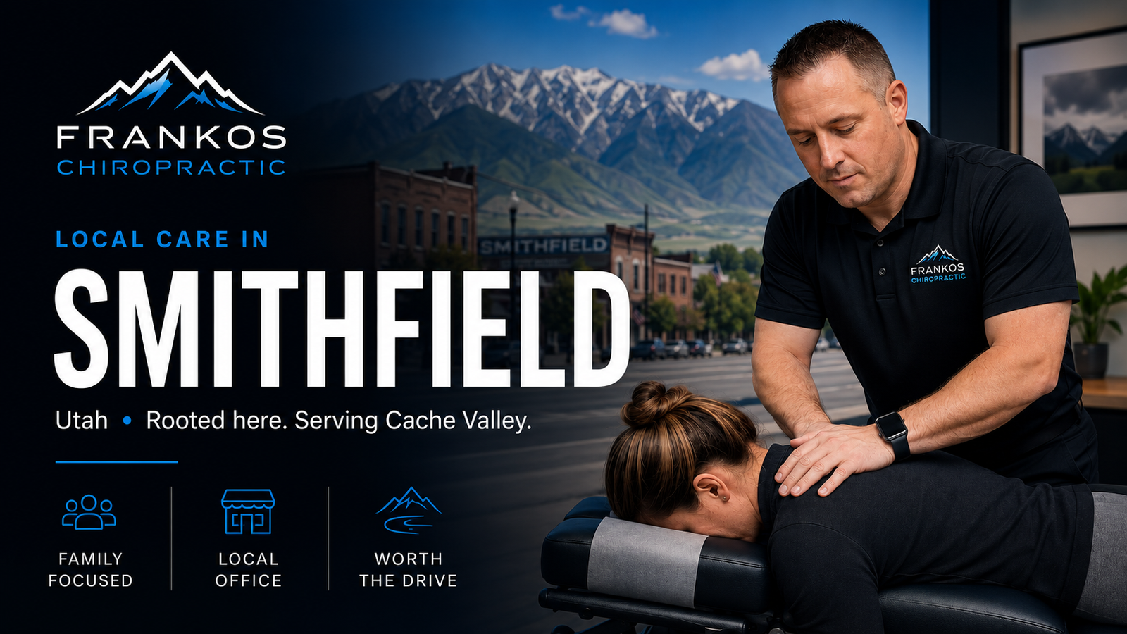 Chiropractor in Smithfield, Utah at Frankos Chiropractic serving Smithfield patients from Smithfield